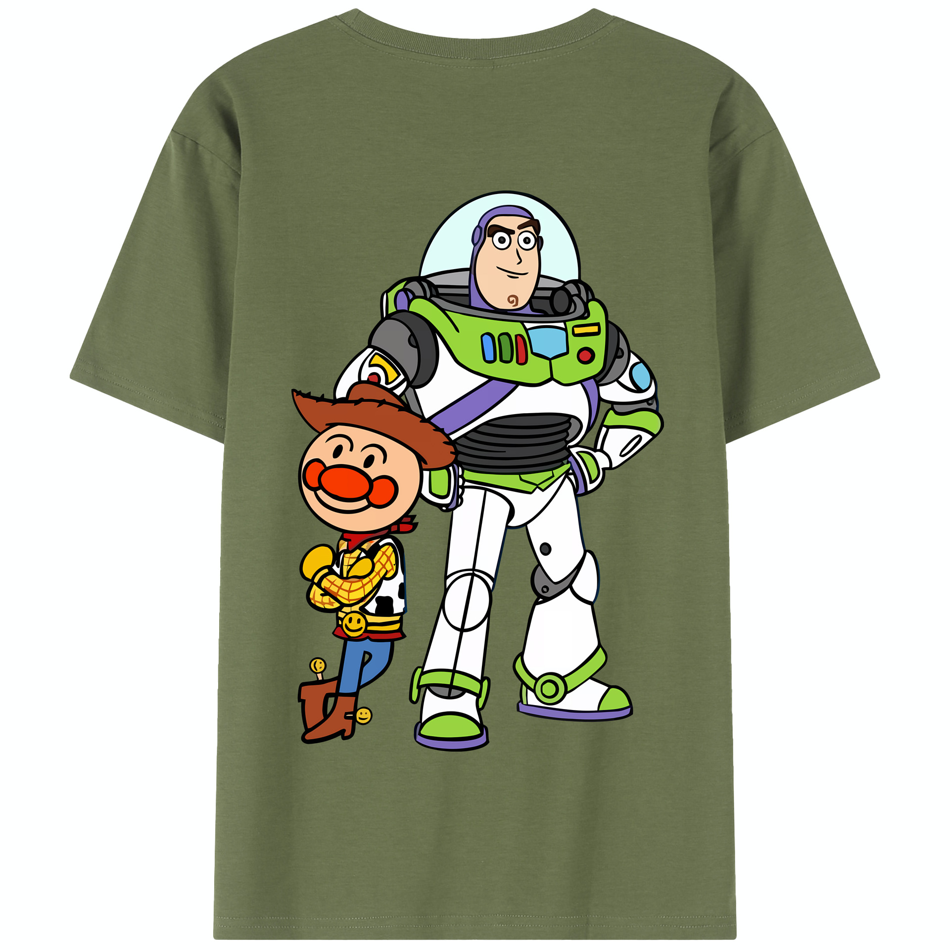 （画像用） アンパンマン Anpanman 綿100％半袖Tシャツ（背面プリント）